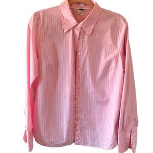 Pink and White Blouse